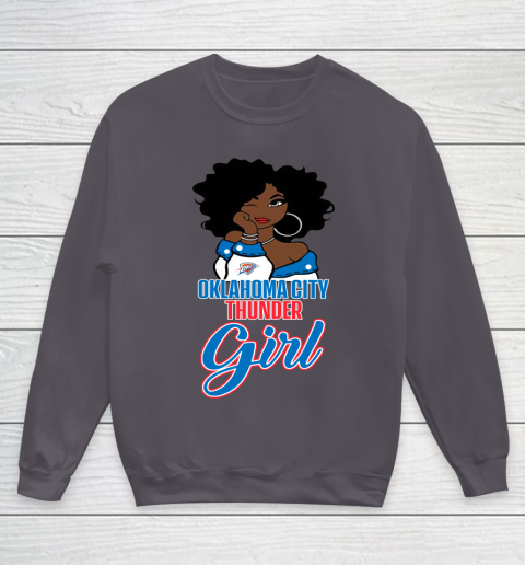 Oklahoma City Thunder Girl NBA Youth Sweatshirt 6