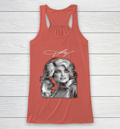 Dolly Parton Classic Vintage Signature Racerback Tank 3