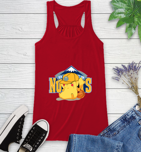 NBA Pikachu Basketball Sports Denver Nuggets Racerback Tank 6