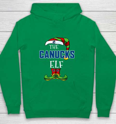 Vancouver Canucks Christmas ELF Funny NHL Youth Hoodie 4