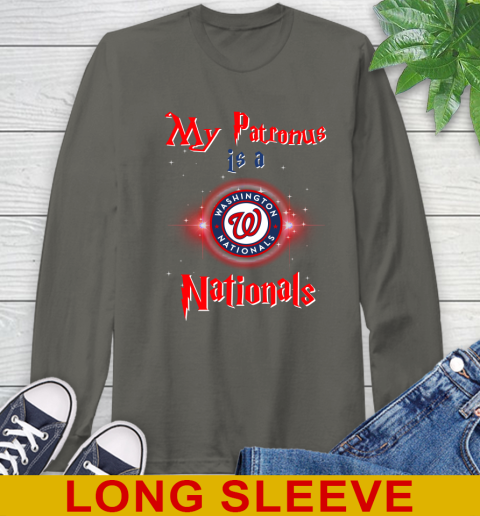 MLB Baseball Harry Potter My Patronus Is A Washington Nationals Long Sleeve T-Shirt 10