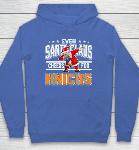 New York Knicks Even Santa Claus Cheers For Christmas NBA Hoodie 6