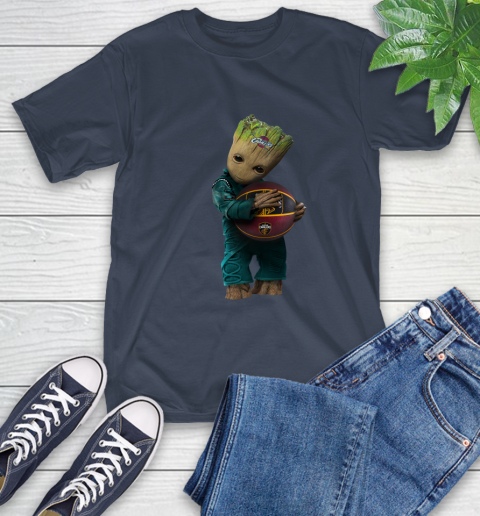 NBA Groot Guardians Of The Galaxy Basketball Sports Cleveland Cavaliers T-Shirt 4