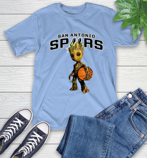 San Antonio Spurs NBA Basketball Groot Marvel Guardians Of The Galaxy T-Shirt 11