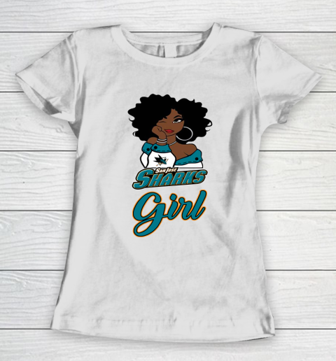 San Jose Sharks Girl NHL Women's T-Shirt 3