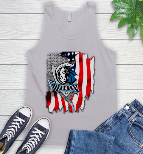 Dallas Mavericks NBA Basketball American Flag Tank Top 3
