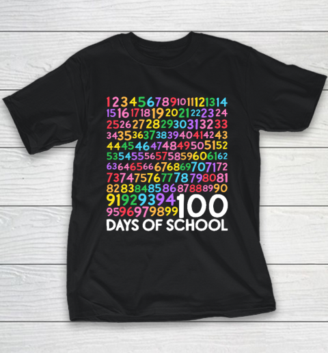 100th Day of School Teacher Kids 100 Days Math Numbers Youth T-Shirt
