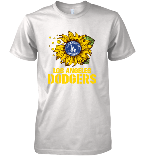 Los Angeles Dodgers Sunflower MLB Baseball Premium Men's T-Shirt