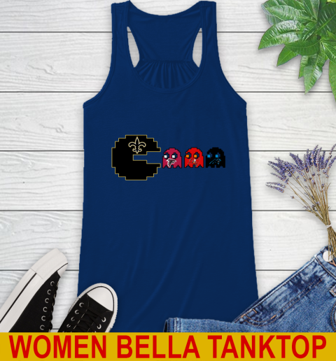 New Orleans Saints NFL Football Pac Man Champion Racerback Tank 9