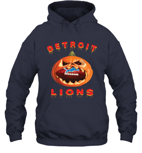 NFL Detroit Lions Halloween Pumpkin Football Sports T Shirt