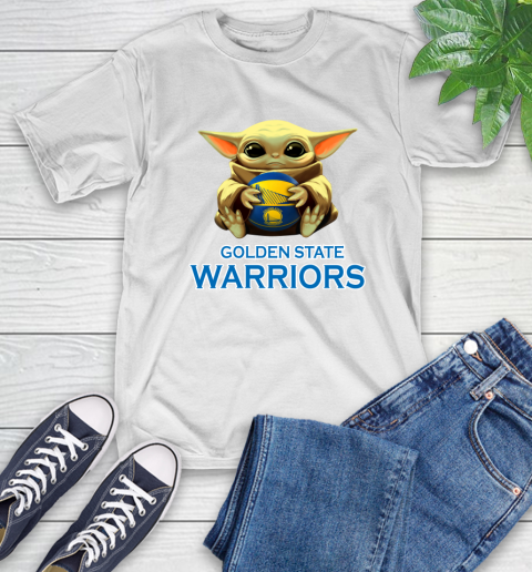 Nba Basketball Golden State Warriors Star Wars Baby Yoda Shirt T