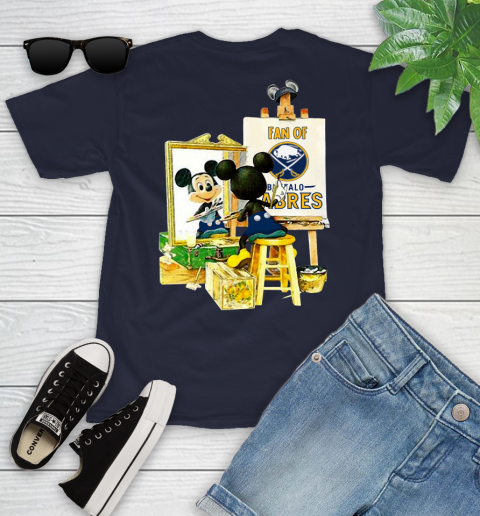 NHL Hockey Buffalo Sabres Mickey Drawing Shirt 95