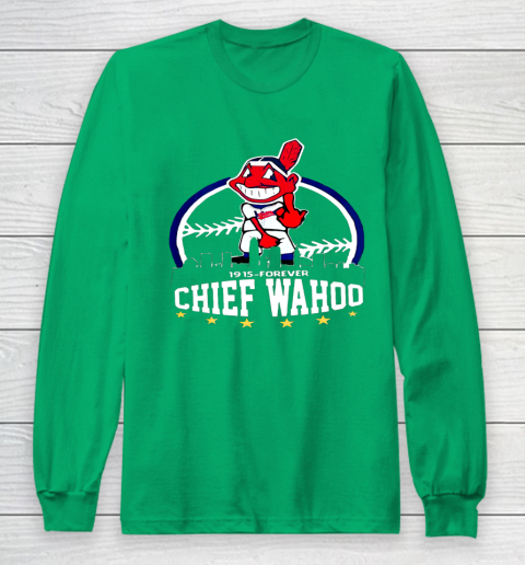Chief Wahoo distressed Cleveland Long Sleeve T-Shirt 4