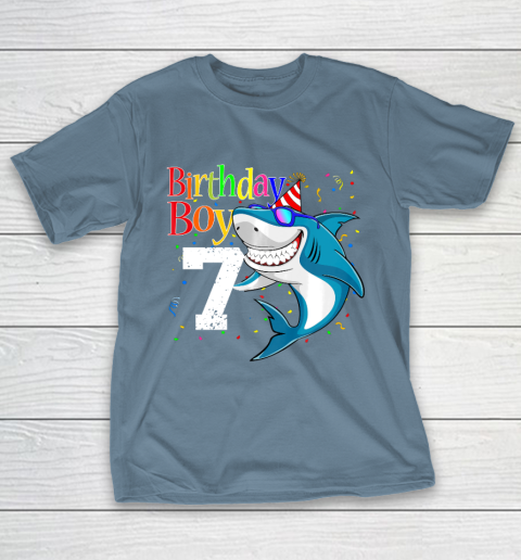 Kids 7th Birthday Boy Shark Shirts 7 Jaw Some Four Tees Boys 7 Years Old T-Shirt 6