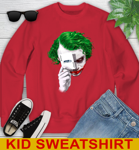 Seattle Seahawks NFL Football Joker Card Shirt Youth Sweatshirt 7