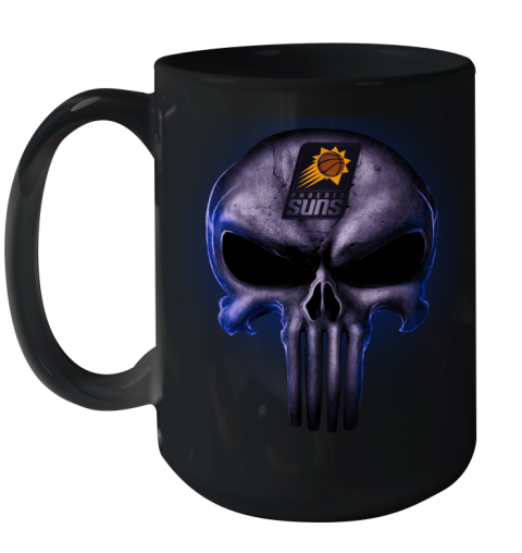 Phoenix Suns NBA Basketball Punisher Skull Sports Ceramic Mug 15oz