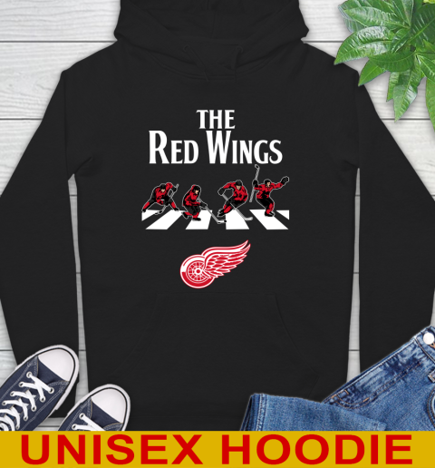 NHL Hockey Detroit Red Wings The Beatles Rock Band Shirt Hoodie