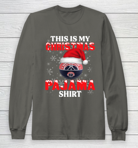 Washington Wizards This Is My Christmas Pajama Shirt NBA Long Sleeve T-Shirt 5