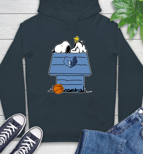 Memphis Grizzlies NBA Basketball Snoopy Woodstock The Peanuts Movie Hoodie 7