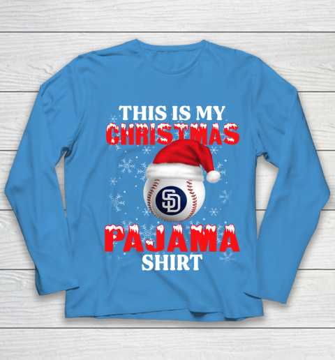 San Diego Padres This Is My Christmas Pajama Shirt MLB Youth Long Sleeve 5