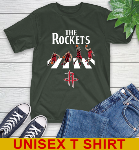 NBA Basketball Houston Rockets The Beatles Rock Band Shirt T-Shirt - Image 7