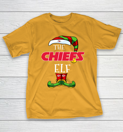 Kansas City Chiefs Christmas ELF Funny NFL T-Shirt 2