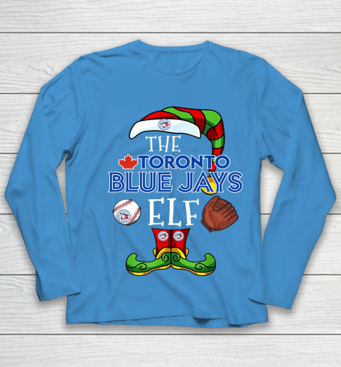 Toronto Blue Jays Christmas ELF Funny MLB Youth Long Sleeve 5