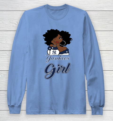 New York Yankeess Girl MLB Long Sleeve T-Shirt 11