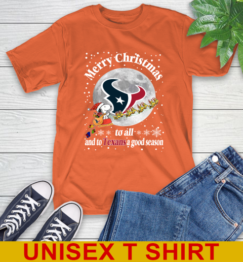 Houston Texans Merry Christmas To All And To Texans A Good Season NFL Football Sports T-Shirt 4