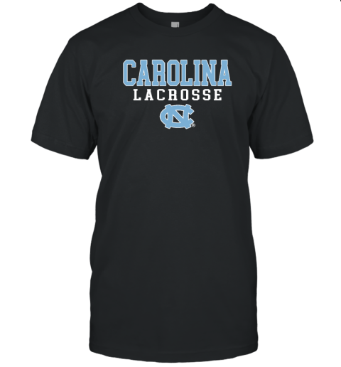 North Carolina Tar Heels Lacrosse Baseball Stack T-Shirt
