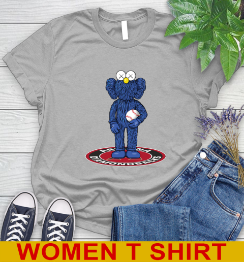 MLB Baseball Arizona Diamondbacks Kaws Bff Blue Figure Shirt Women's T-Shirt - Image 6