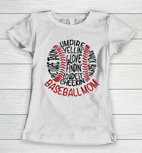 Mother's Day Funny Gift Ideas Apparel  Baseball Mom 2 T Shirt Women's T-Shirt