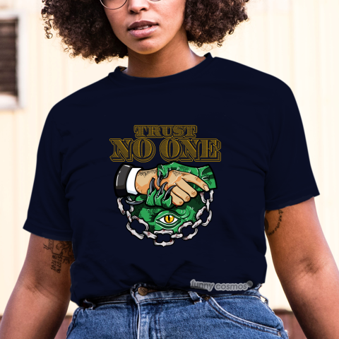 Trust No One Eye T Shirt To Matching Jordan 5 Oregon Apple GreenBlack Shirts Hip Hop Tshirts Sneakers Matching