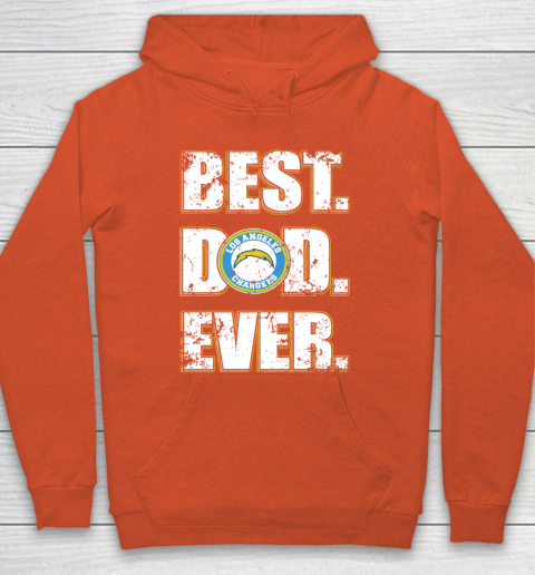 NFL Los Angeles Chargers Football Best Dad Ever Family Shirt Hoodie 3