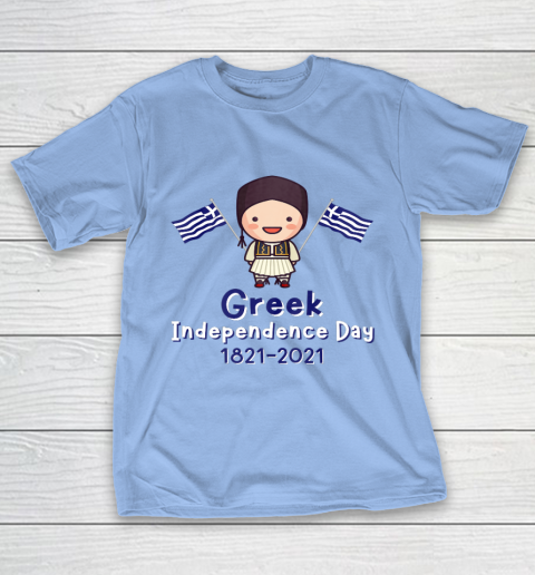 Kids Greek Independence 200th Anniversary Greece for Boys T-Shirt 18