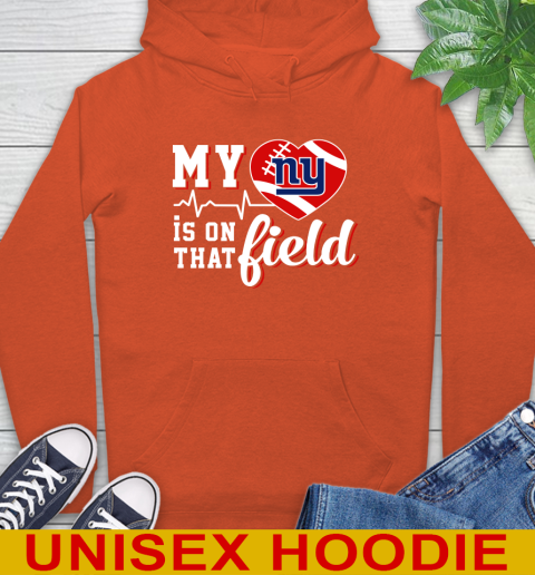 NFL My Heart Is On That Field Football Sports New York Giants Hoodie 4