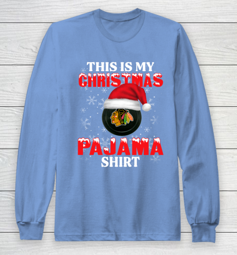 Chicago Blackhawks This Is My Christmas Pajama Shirt NHL Long Sleeve T-Shirt 8