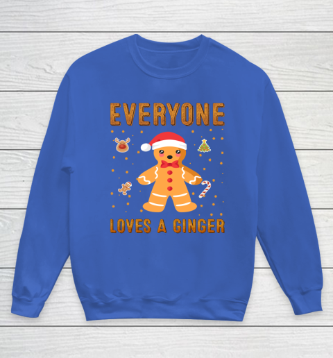 Everyone Loves A Ginger Funny Christmas Youth Sweatshirt 6