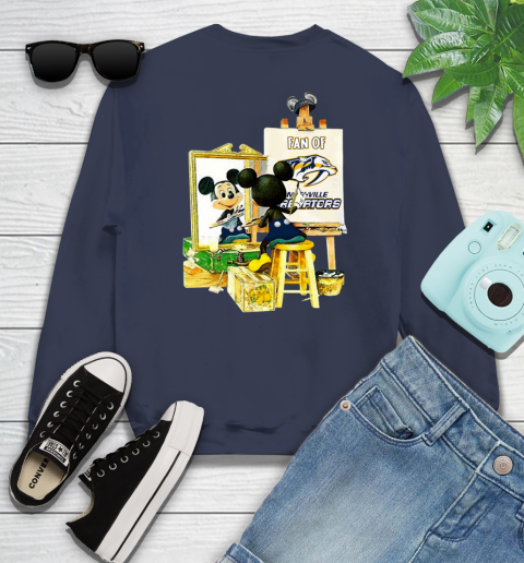 NHL Hockey Nashville Predators Mickey Drawing Shirt 26