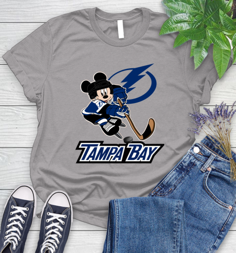 NHL Tampa Bay Lightning Mickey Mouse Disney Hockey T Shirt Women's T-Shirt 5