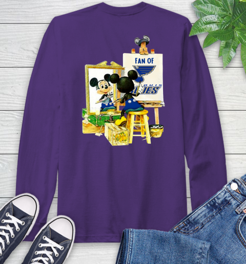 NHL Hockey St.Louis Blues Mickey Drawing Shirt 58