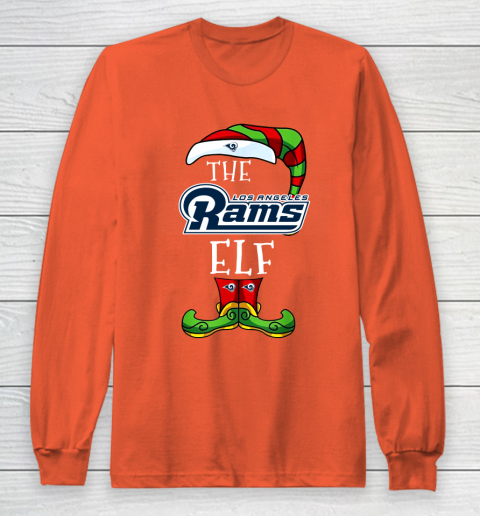 Los Angeles Rams Christmas ELF Funny NFL Long Sleeve T-Shirt 3