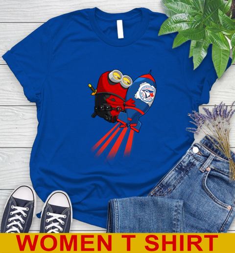 MLB Baseball Toronto Blue Jays Deadpool Minion Marvel Shirt Women's T-Shirt 10