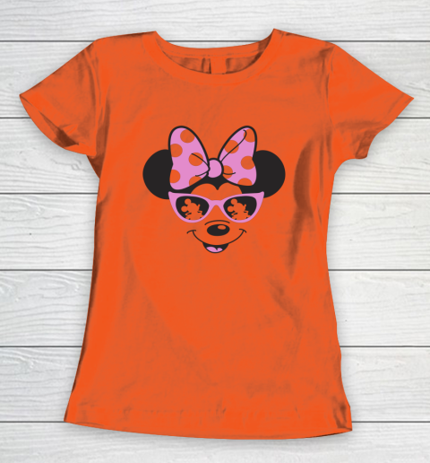 Disney Mickey And Friends Minnie Mouse Sunglasses Portrait Women s T Shirt