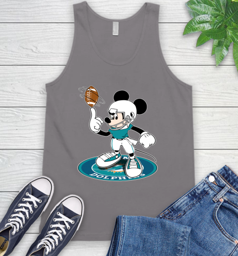 NFL Football Miami Dolphins Cheerful Mickey Disney Shirt Tank Top 7