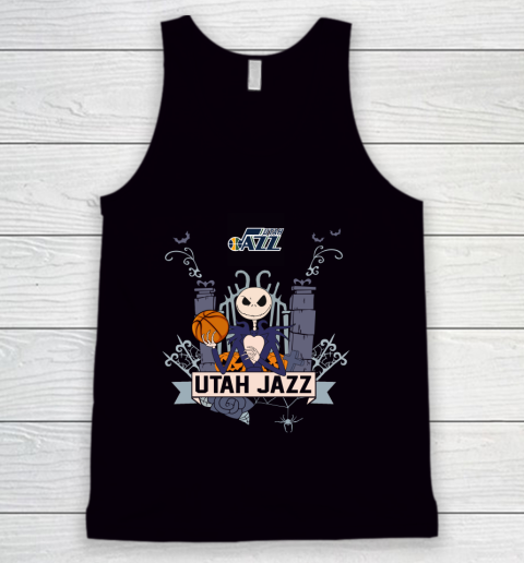 NBA Utah Jazz Basketball Jack Skellington Halloween Tank Top