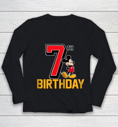 Disney Mickey Mouse 7th Birthday Youth Long Sleeve