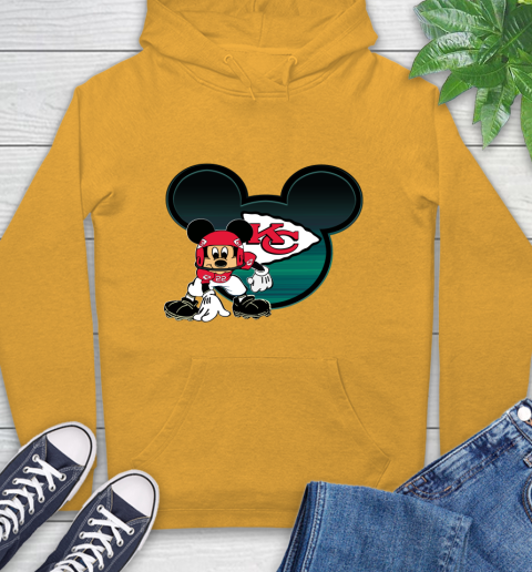 NFL Kansas City Chiefs Mickey Mouse Disney Football T Shirt Hoodie 3