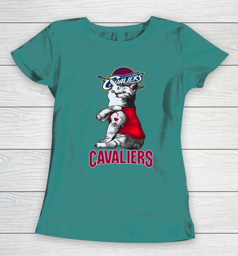 NBA Basketball My Cat Loves Cleveland Cavaliers Women's T-Shirt 10