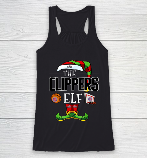 LA Clippers Christmas ELF Funny NBA Racerback Tank